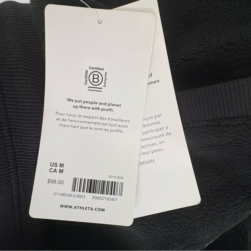 Athleta | Recover Cozy Jogger | Sz M | Black | NWT - Picture 4 of 9